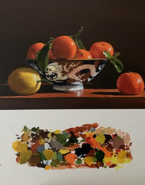 Archaeology Painting V: Still Life with Citrus